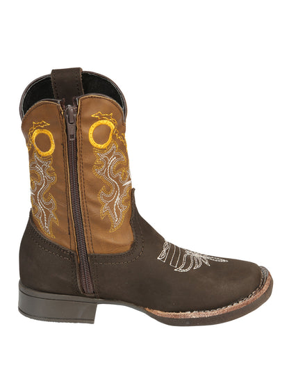 El General Kids Rodeo Boots - Chocolate 45390