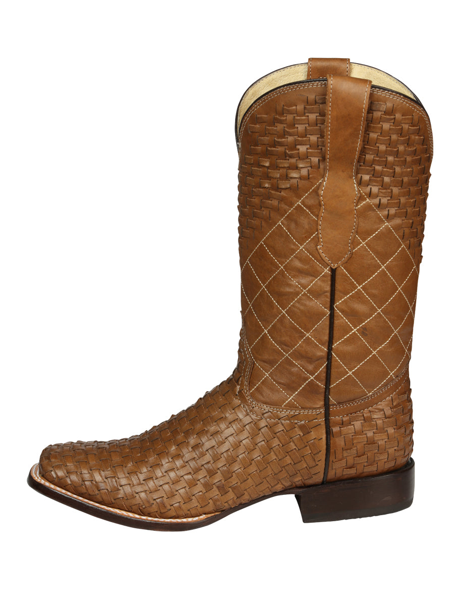 El General Men's Rodeo Boots Petatillo Leather - Orix 45439
