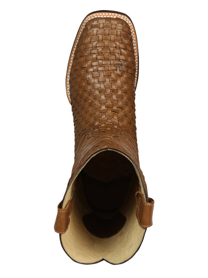 El General Men's Rodeo Boots Petatillo Leather - Orix 45439