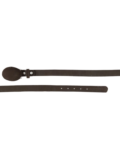 Kids Western Belt - El General Nobuck Choco 45445