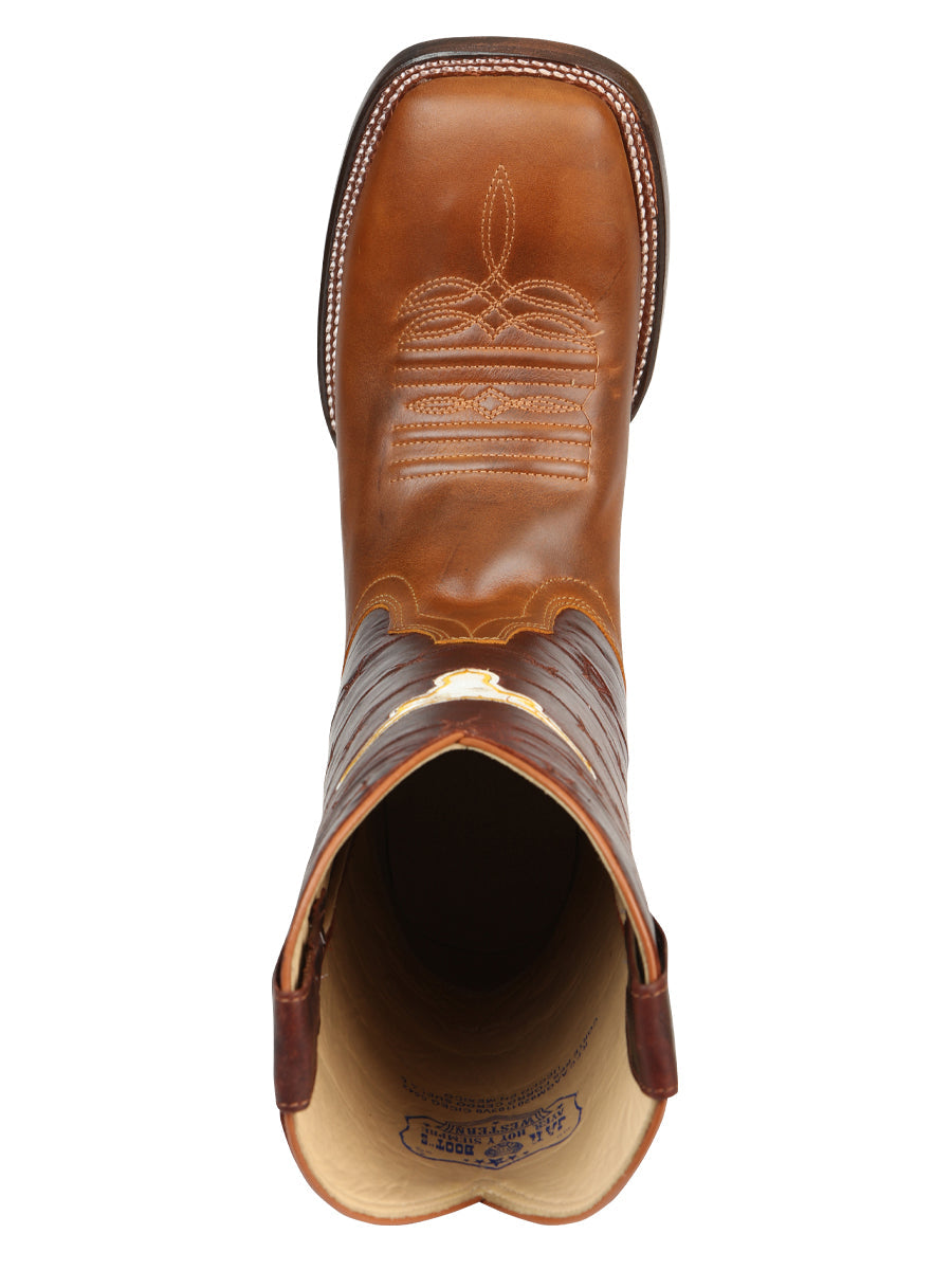 Jar Boots Men's Rodeo Boots - Orange/Congnac 45476