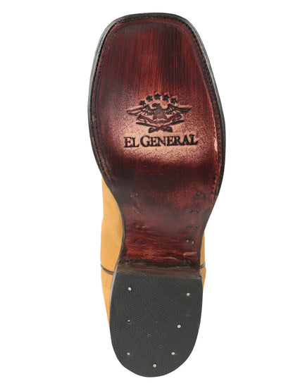 El General Men’s Rodeo Boots - Papaya 45526