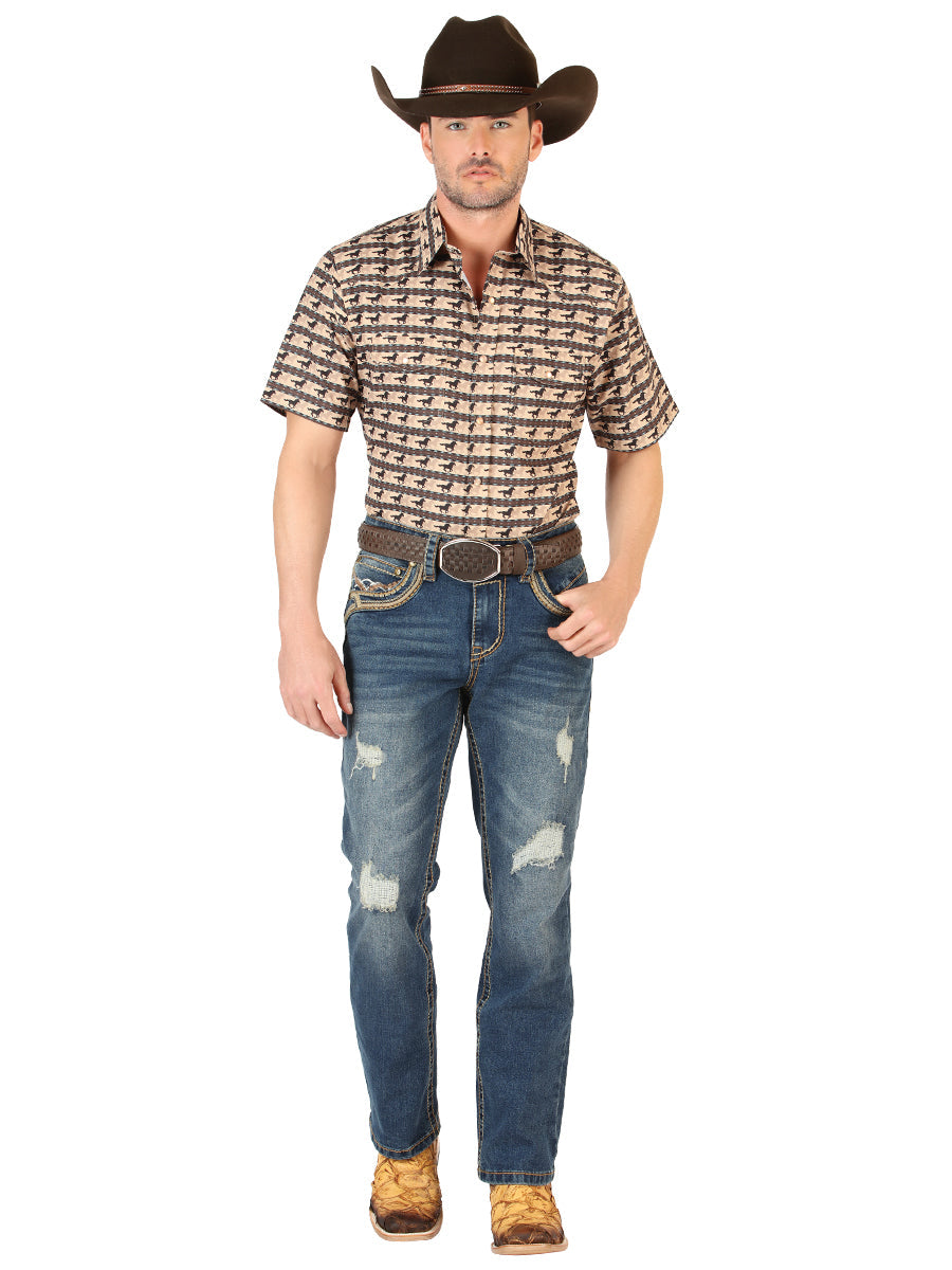 Centenario Men’s Bootcut Jeans - Dark Blue 45534