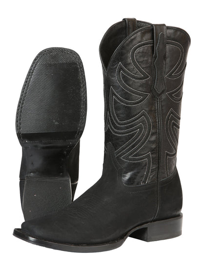 El General Men’s Rodeo Boot Nobuck Leather

 - Black 45567