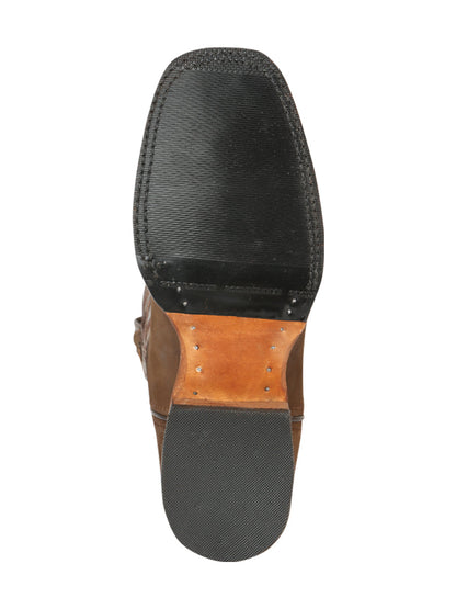 El General Men's Rodeo Boots - Nobuck Camel 45568