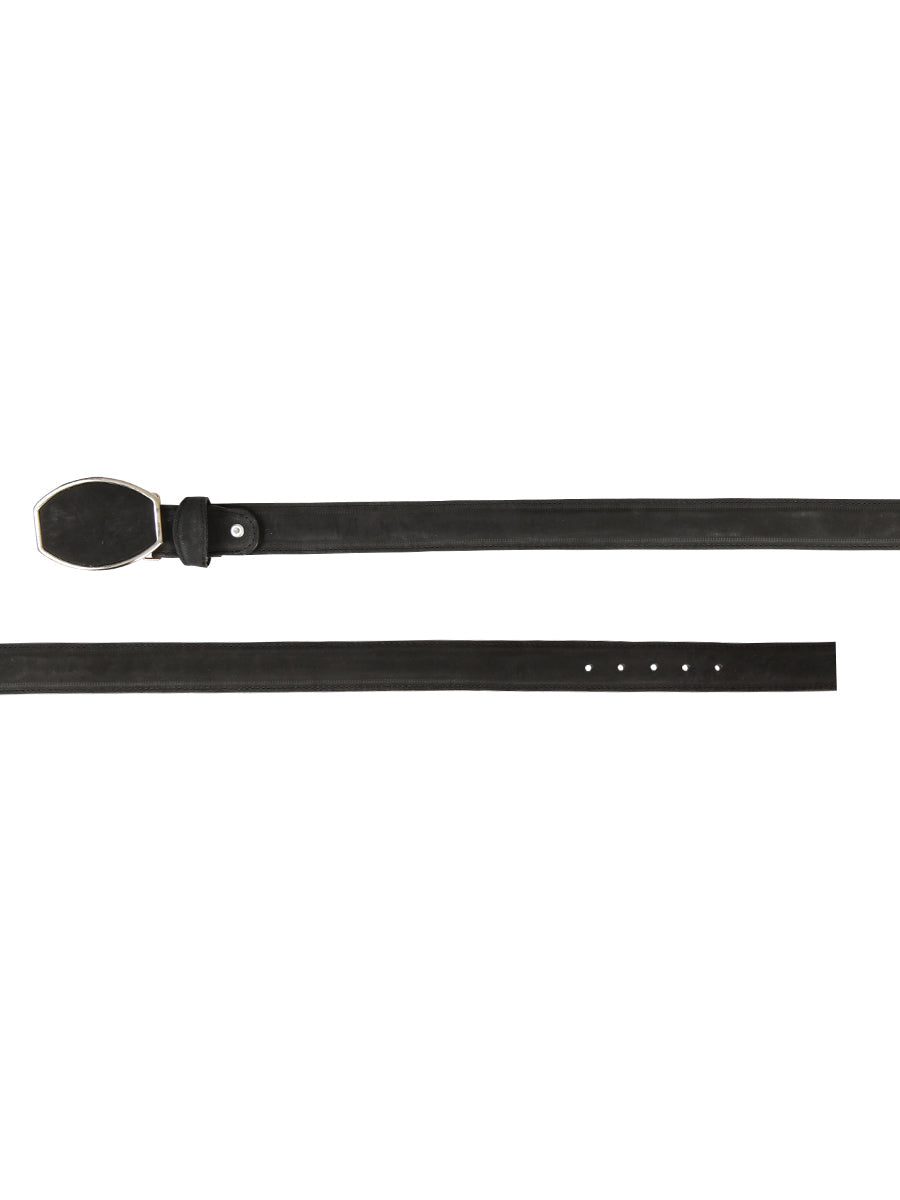 Men’s Western Belt El General Nubuck - Black 45575