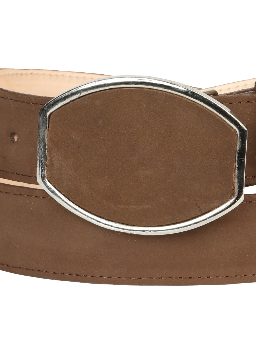 Men’s Western Belt El General Nubuck - Camel 45576