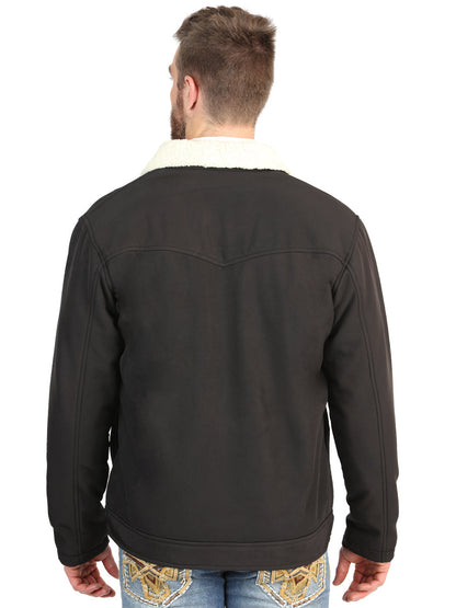 El General Men’s Black Sherpa-Lined Jacket 45642