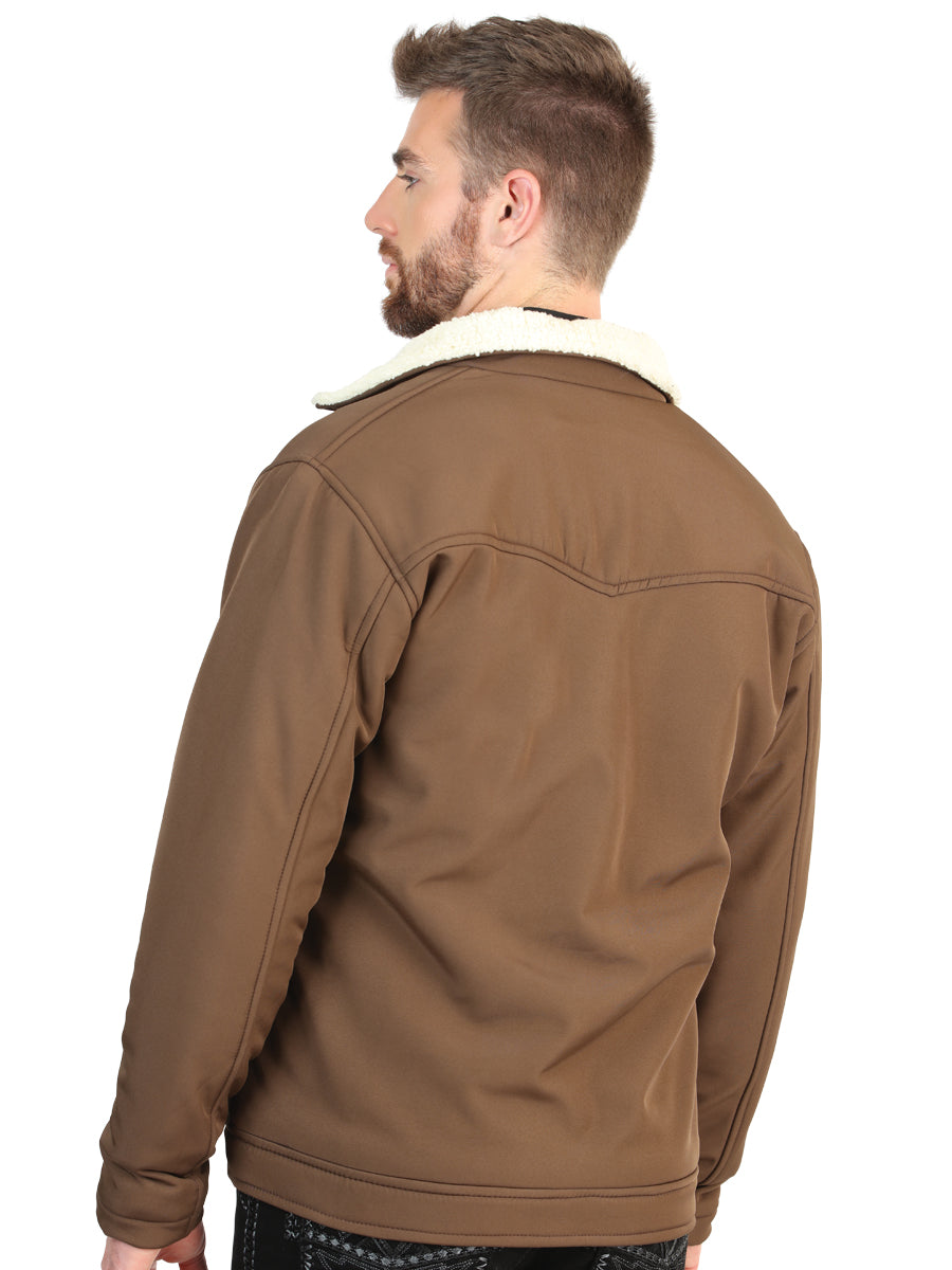 El General Men’s Brown Sherpa-Lined Jacket 45643
