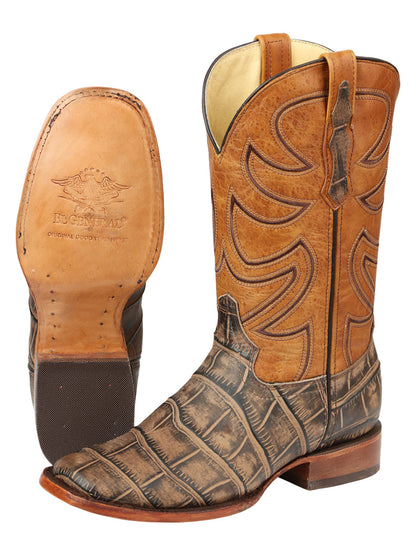 El General Men’s Rodeo Boots - Macro Coco Print - Tobacco 45663