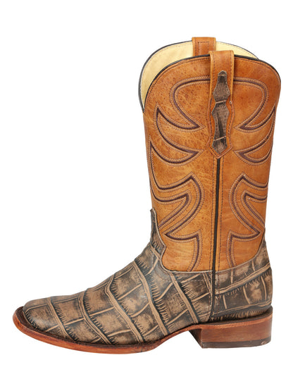 El General Men’s Rodeo Boots - Macro Coco Print - Tobacco 45663