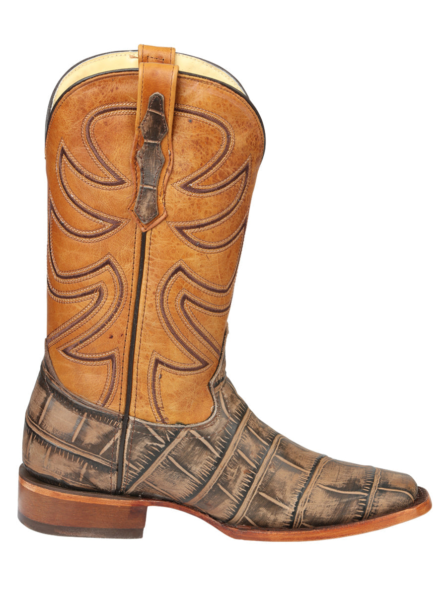 El General Men’s Rodeo Boots - Macro Coco Print - Tobacco 45663