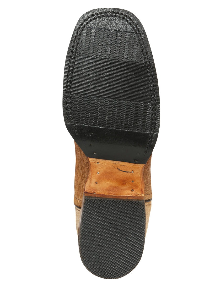 Men's El General  Western Boot Cow Hair- Brown 45669