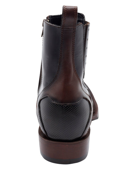 Men's El General Ankle Boot Pull up- Tobacco 45673