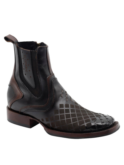 Men's El General Ankle Boot Pull up- Tobacco 45673