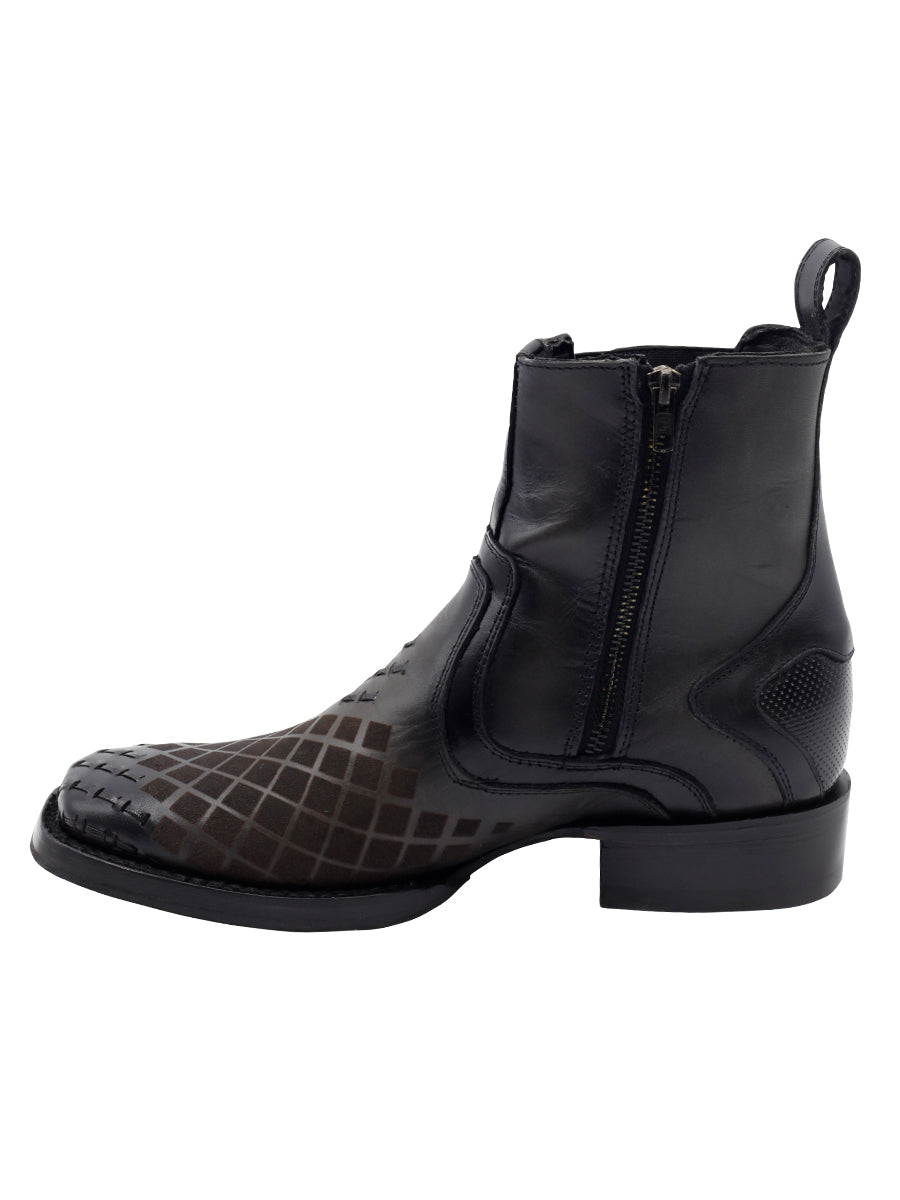 Men's El General Ankle Boots Pull Up- Gray 45674