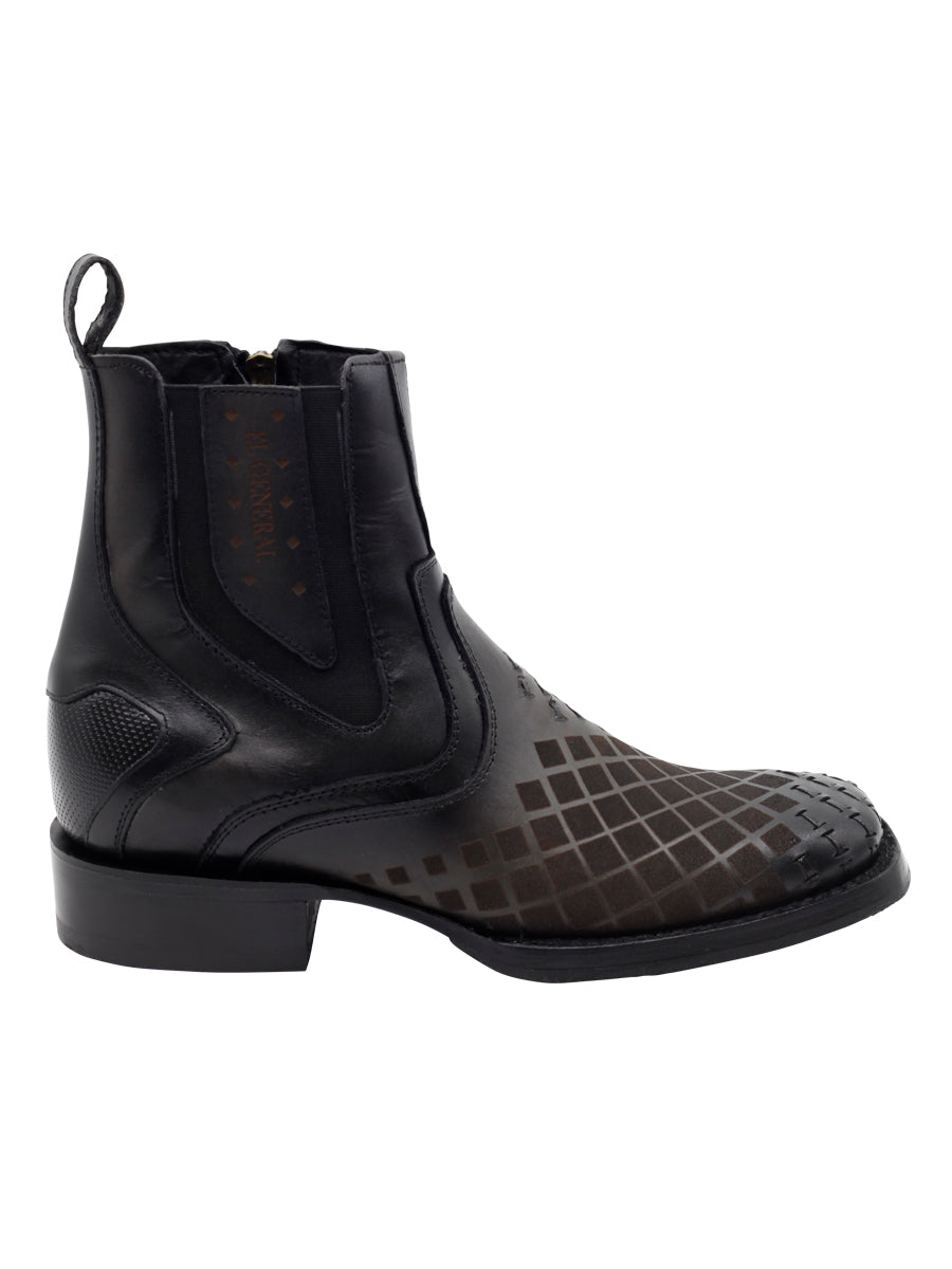 Men's El General Ankle Boots Pull Up- Gray 45674