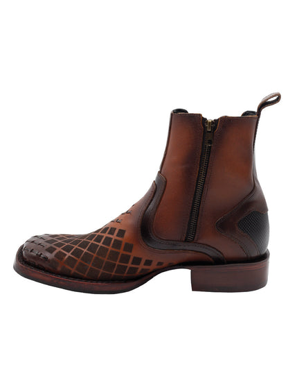 Men's El General Ankle Boots Pull Up- Brown 45675