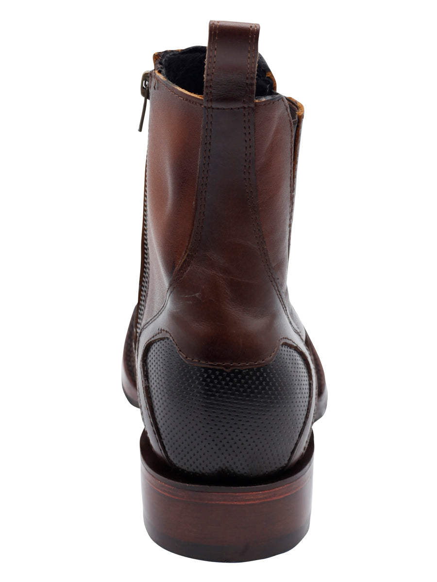 Men's El General Ankle Boots Pull Up- Brown 45675