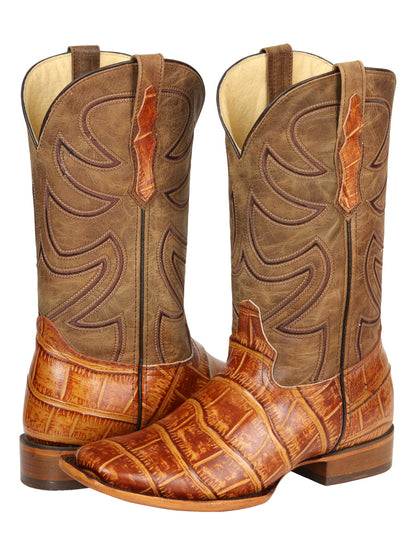 El General Men’s Rodeo Boots - Macro Coco Print - Honey 45764