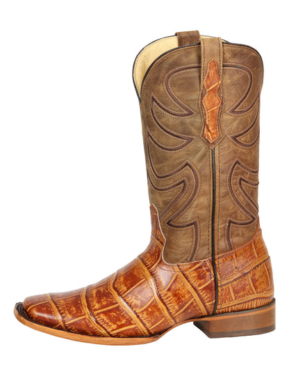 El General Men’s Rodeo Boots - Macro Coco Print - Honey 45764