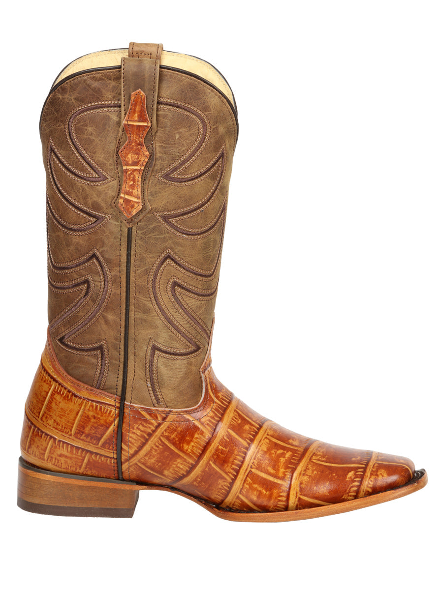 El General Men’s Rodeo Boots - Macro Coco Print - Honey 45764