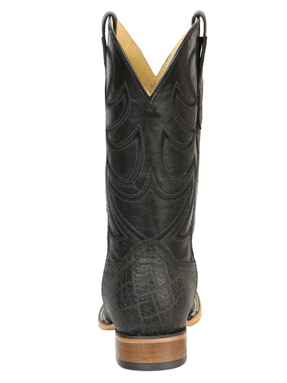 El General Men’s Rodeo Boots - Elephant Print - Black/Gray 45768