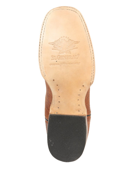El General Men’s Rodeo Boots - Elephant Print - Cognac 45769