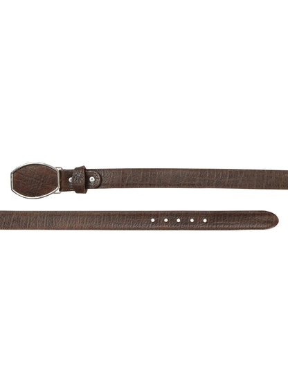 El General Men’s Western Belt - Elephant Print - Cognac 45773