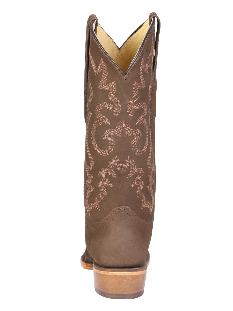 El General Women's Limited Edition Western Boot - Nobuck Camel  45778