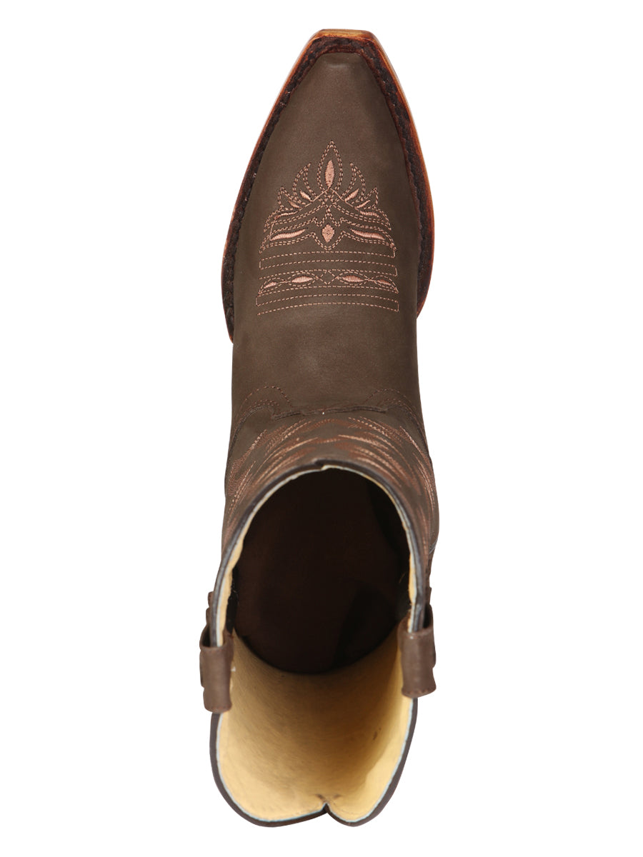 El General Women's Limited Edition Western Boot - Nobuck Camel  45778