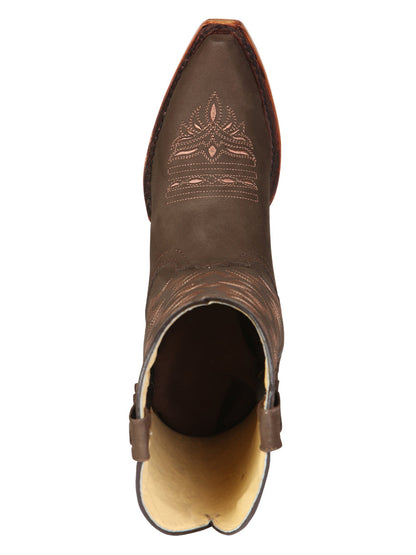 El General Women's Limited Edition Western Boot - Nobuck Camel  45778