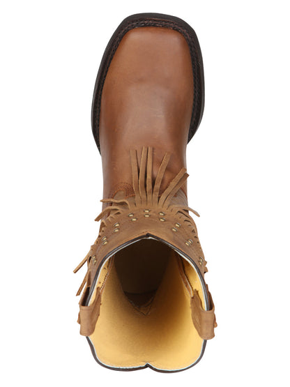 El General Women’s Fringe Western Boots - Honey 45799