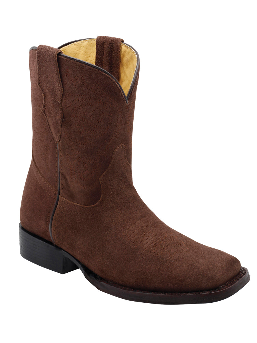 El General Women’s Suede Rodeo Boots - Brown 45804