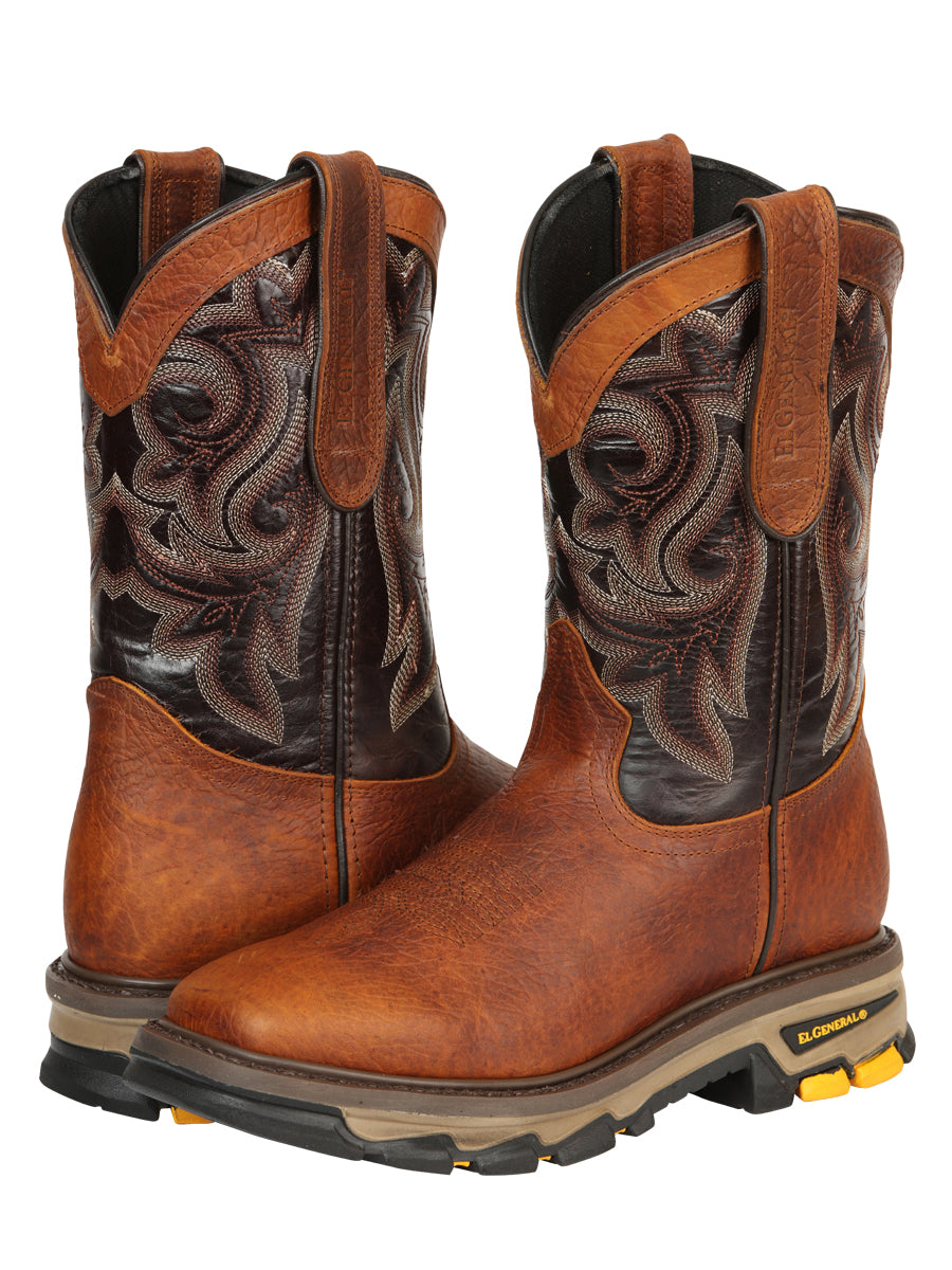 Men's El General Work Boot Shoulder Leather- Reedwon 45806