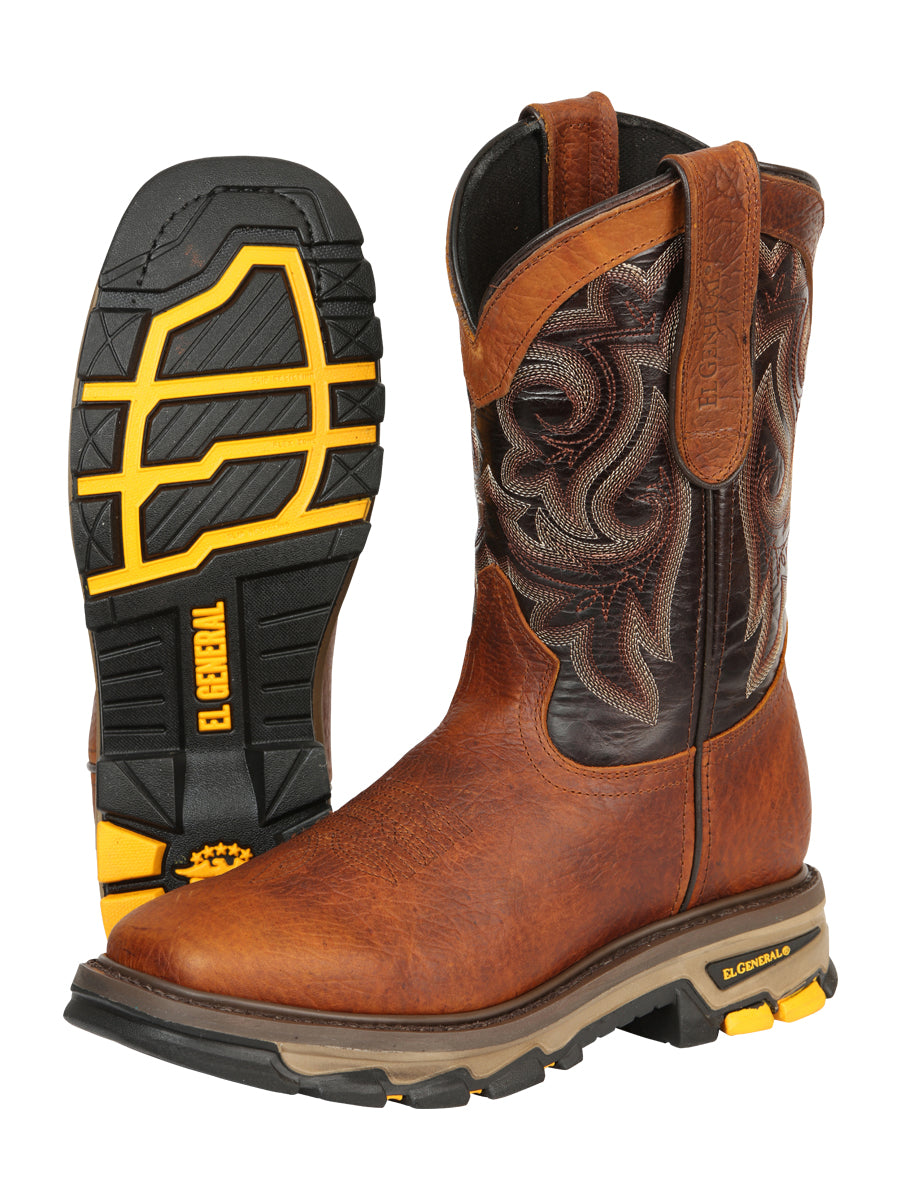 Men's El General Work Boot Shoulder Leather- Reedwon 45806