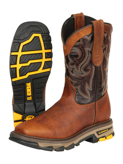 Men's El General Work Boot Shoulder Leather- Reedwon 45806
