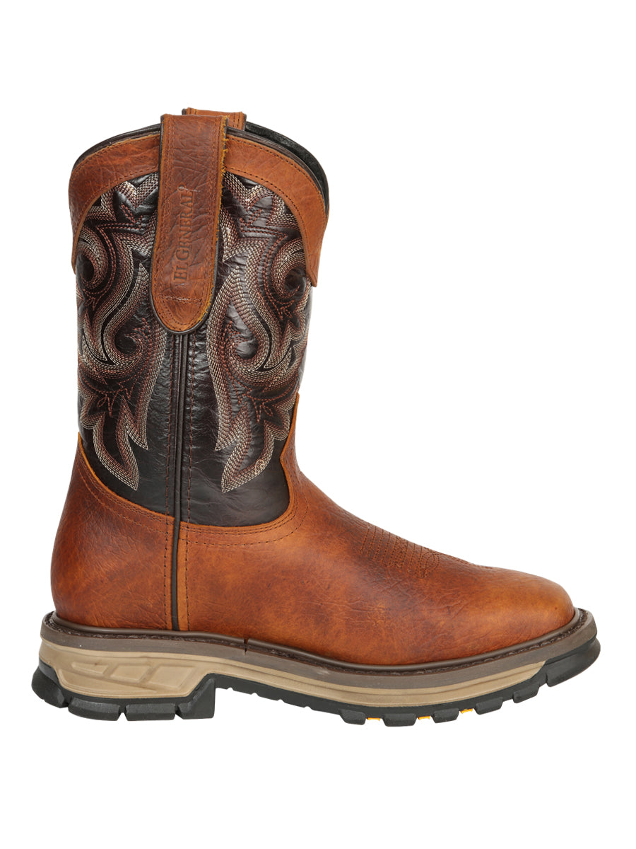 Men's El General Work Boot Shoulder Leather- Reedwon 45806