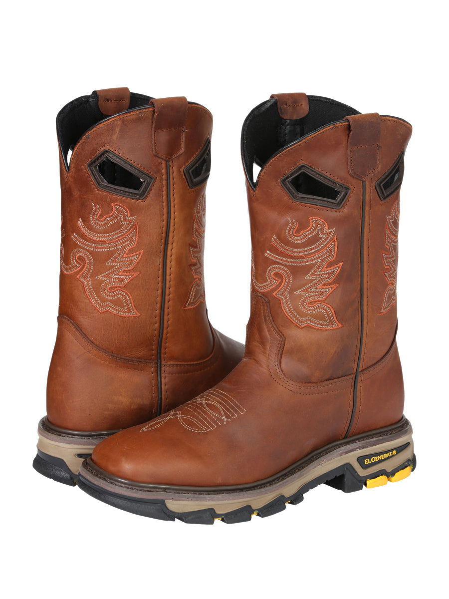 Men's El General WorkBoot Crazy Leather- Kansas 45812