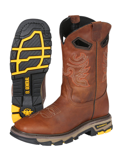 Men's El General WorkBoot Crazy Leather- Kansas 45812