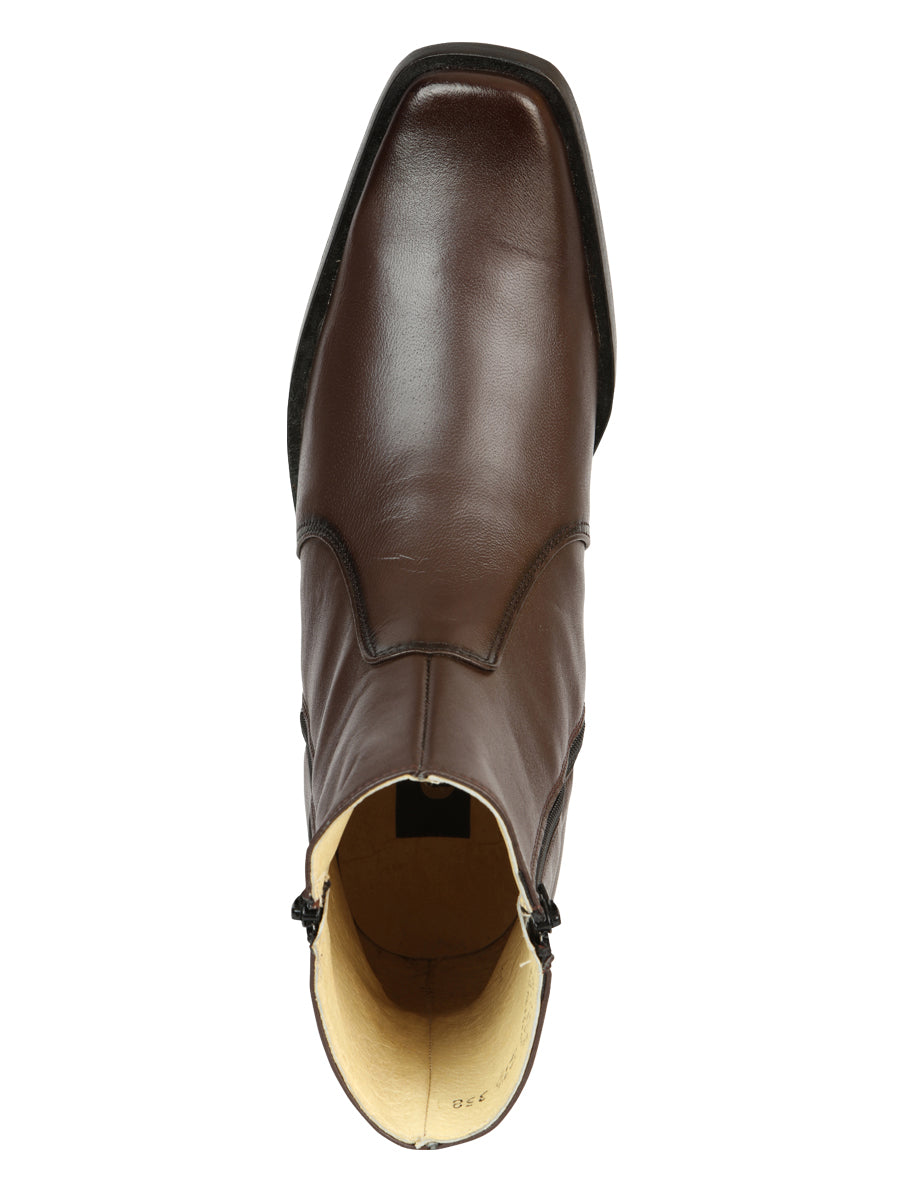 EL Besserro Men's Dress Boot - Goat Leather Brown 45828