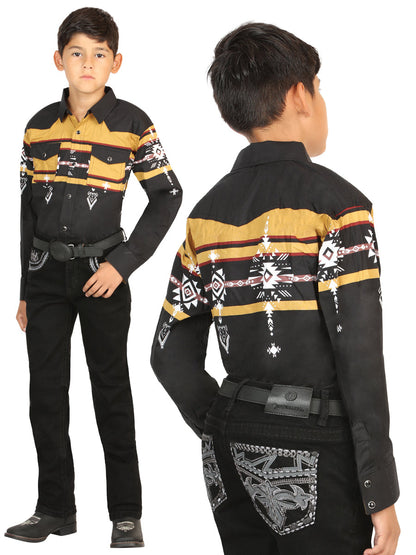 Boys Centenario Premium Bootcut Jeans - Black Denim 45841