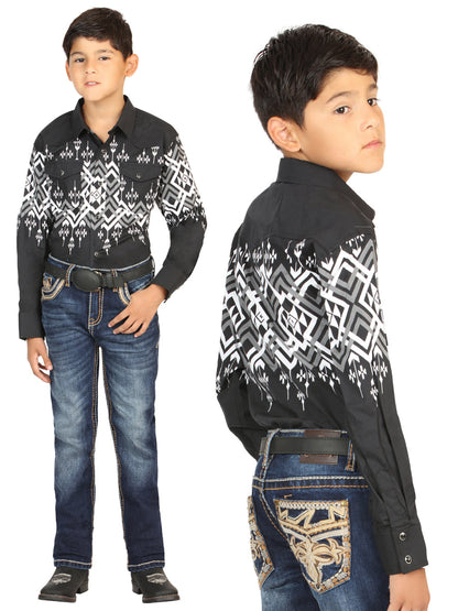 Boys Centenario Premium Bootcut Jeans - Medium Blue Denim  45842