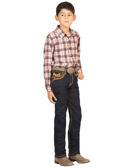 Boys Centenario Premium Bootcut Jeans - Rince Blue Denim 45844