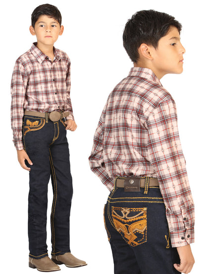 Boys Centenario Premium Bootcut Jeans - Rince Blue Denim 45844