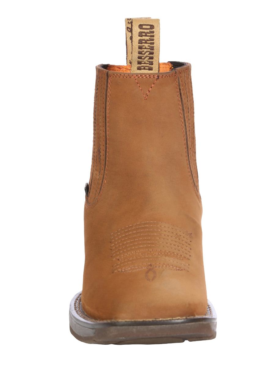 Men's Ankle Boot El Besserro Nobuck- Tan 45875