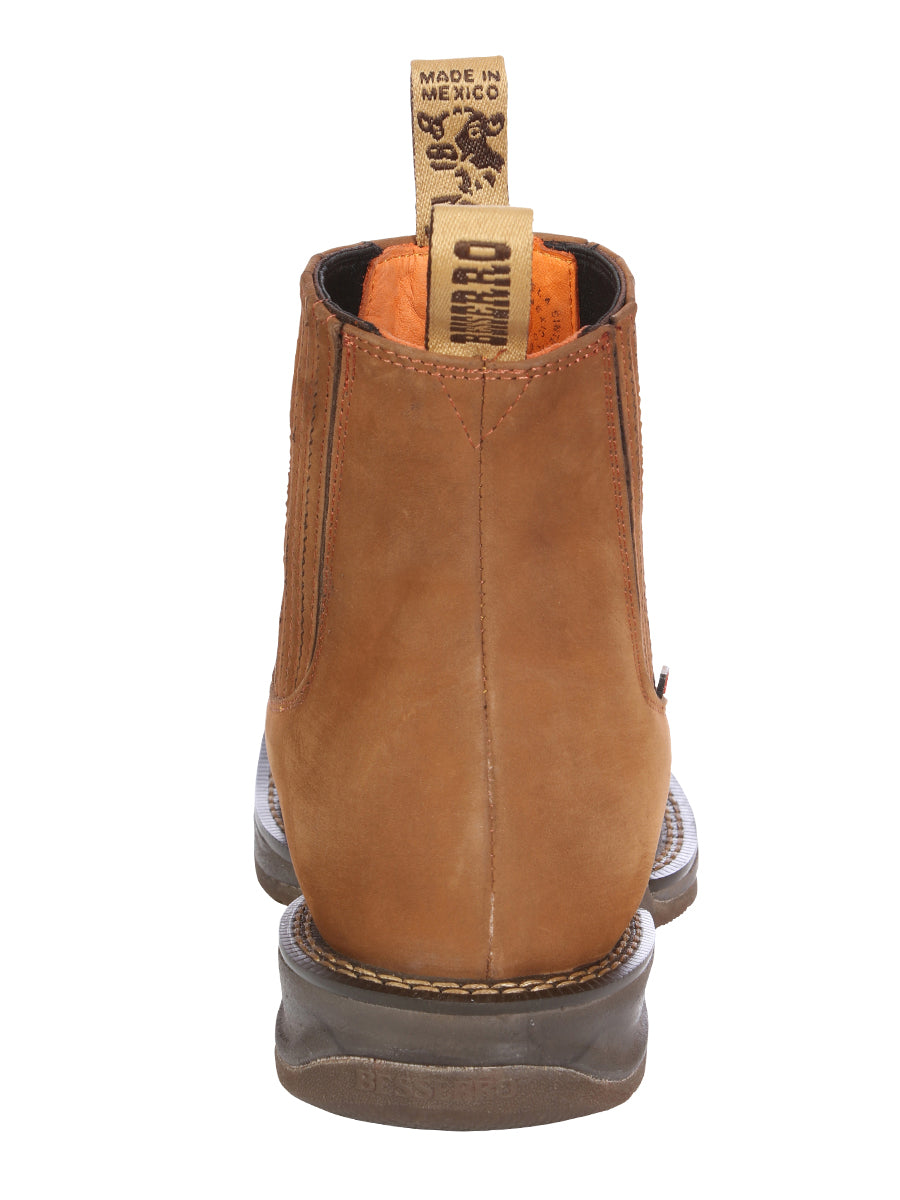 Men's Ankle Boot El Besserro Nobuck- Tan 45875