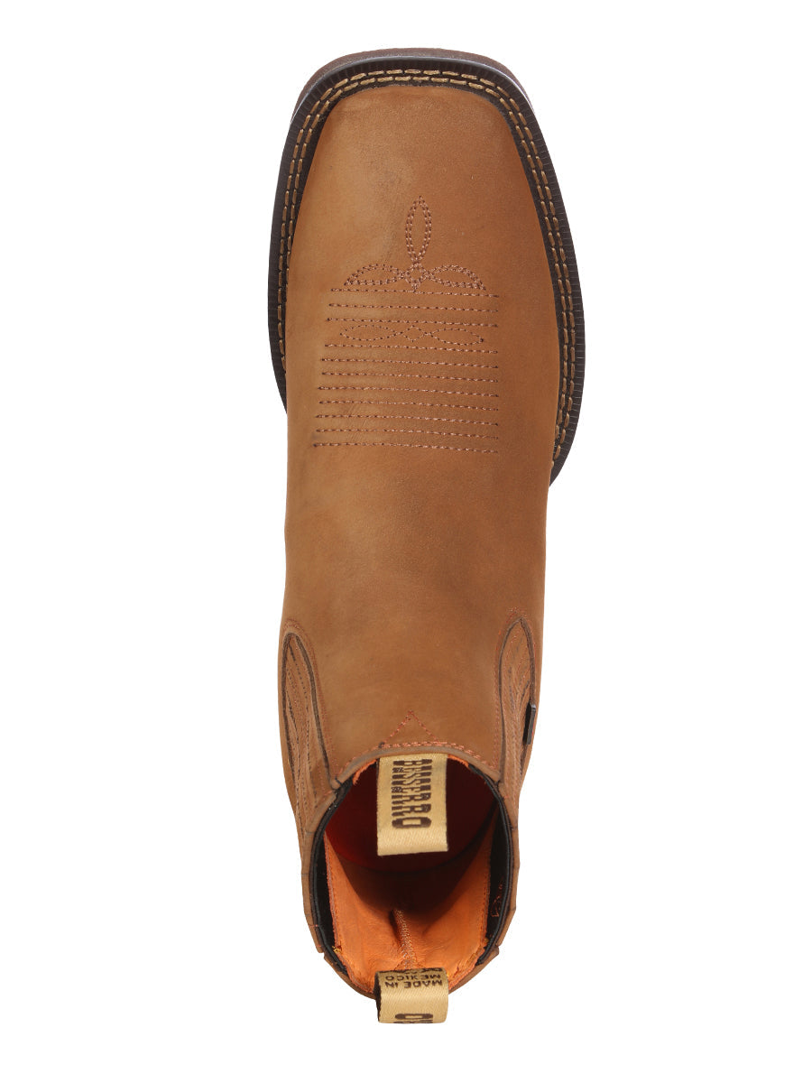 Men's Ankle Boot El Besserro Nobuck- Tan 45875