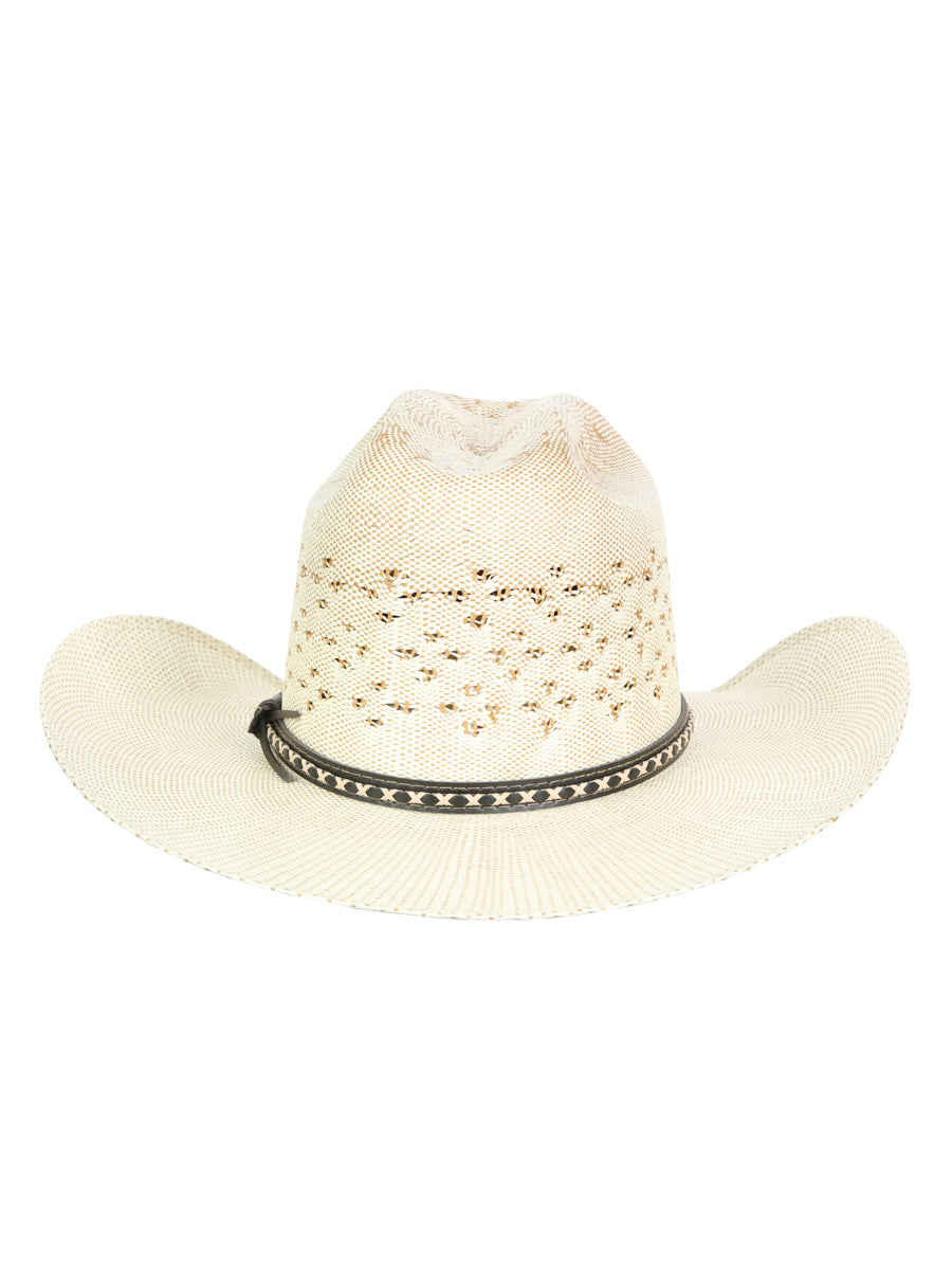 Men's El General 20X Palm Straw Western Hat - Bangora Ringers  45882