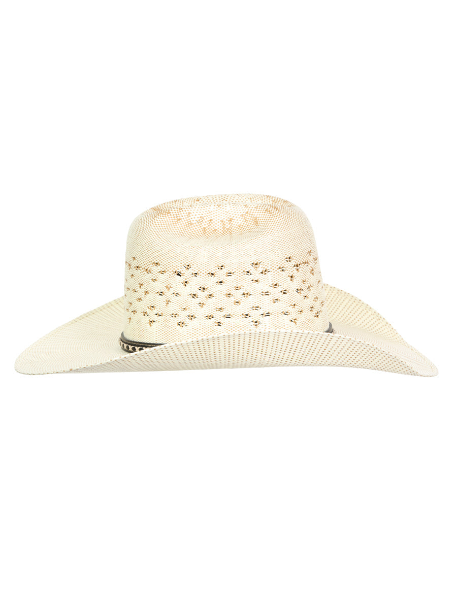Men's El General 20X Palm Straw Western Hat - Bangora Ringers  45882